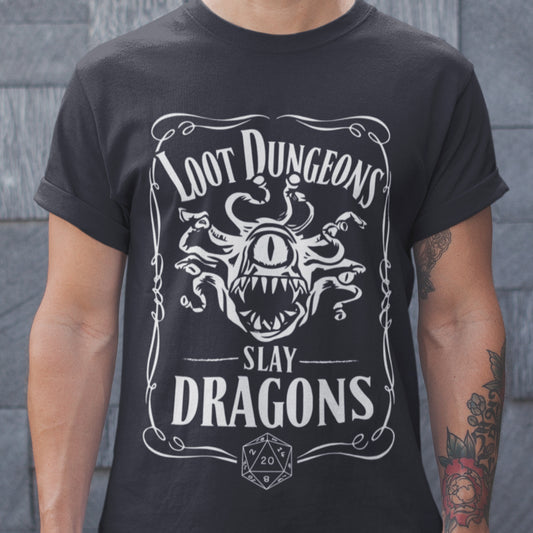 Loot Dungeon Slay Dragons Classic Unisex T-Shirt