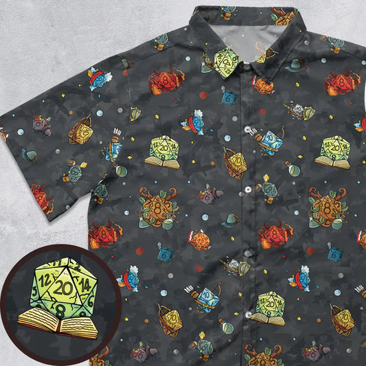 Class Dice Button Down Shirt
