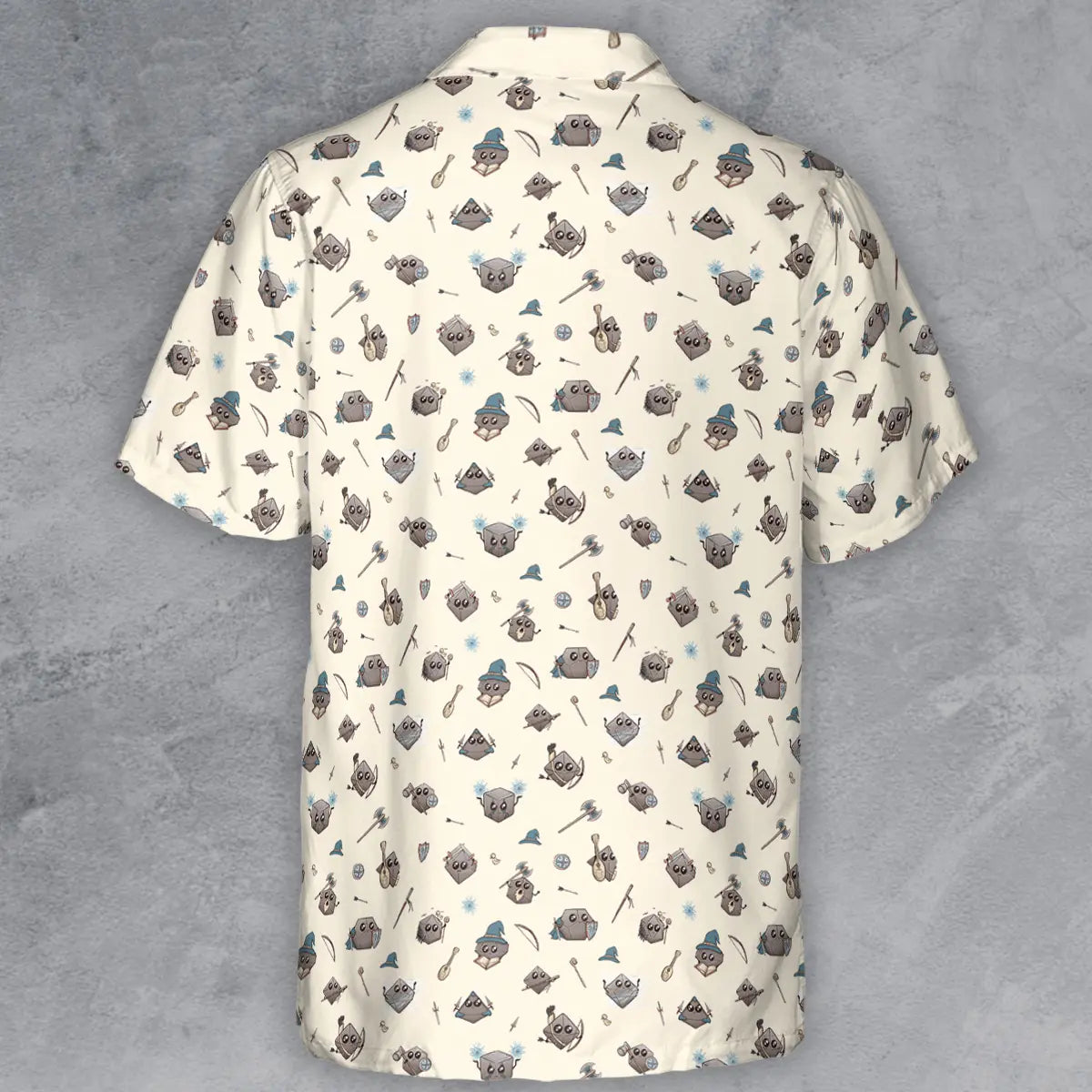 Classic Kawaii Dice Button Down Shirt
