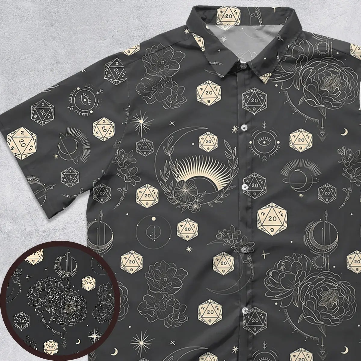 Explosion Dice Button Down Shirt