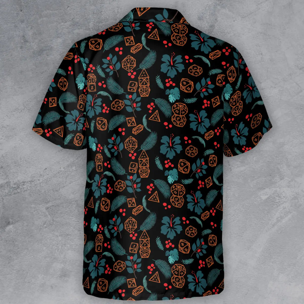 Floral Dice Button Down Shirt