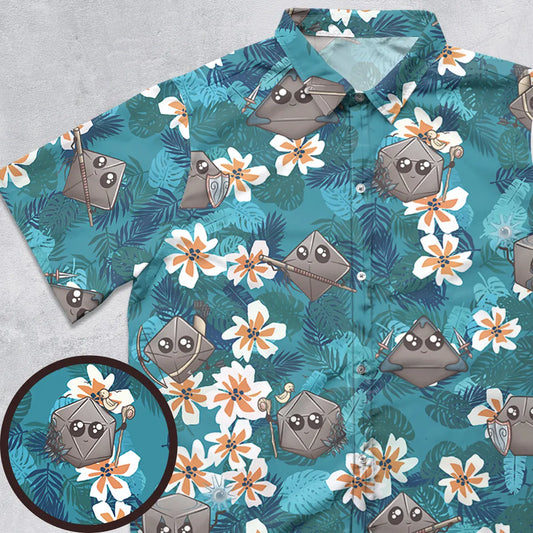 Kawaii Dice Button Down Shirt