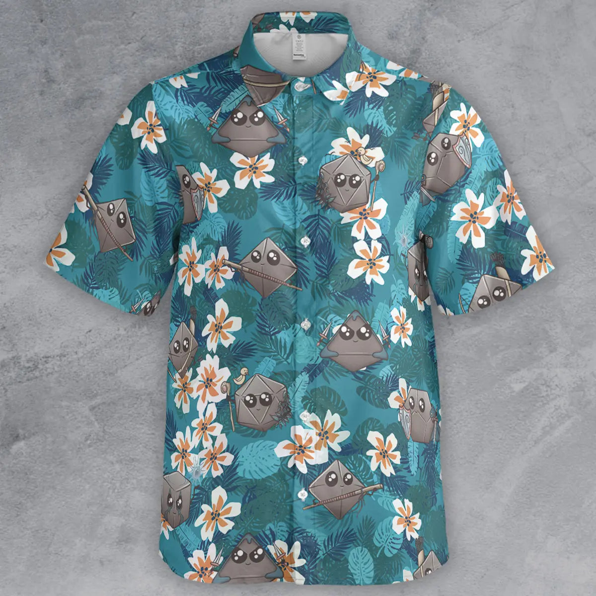 Kawaii Dice Button Down Shirt