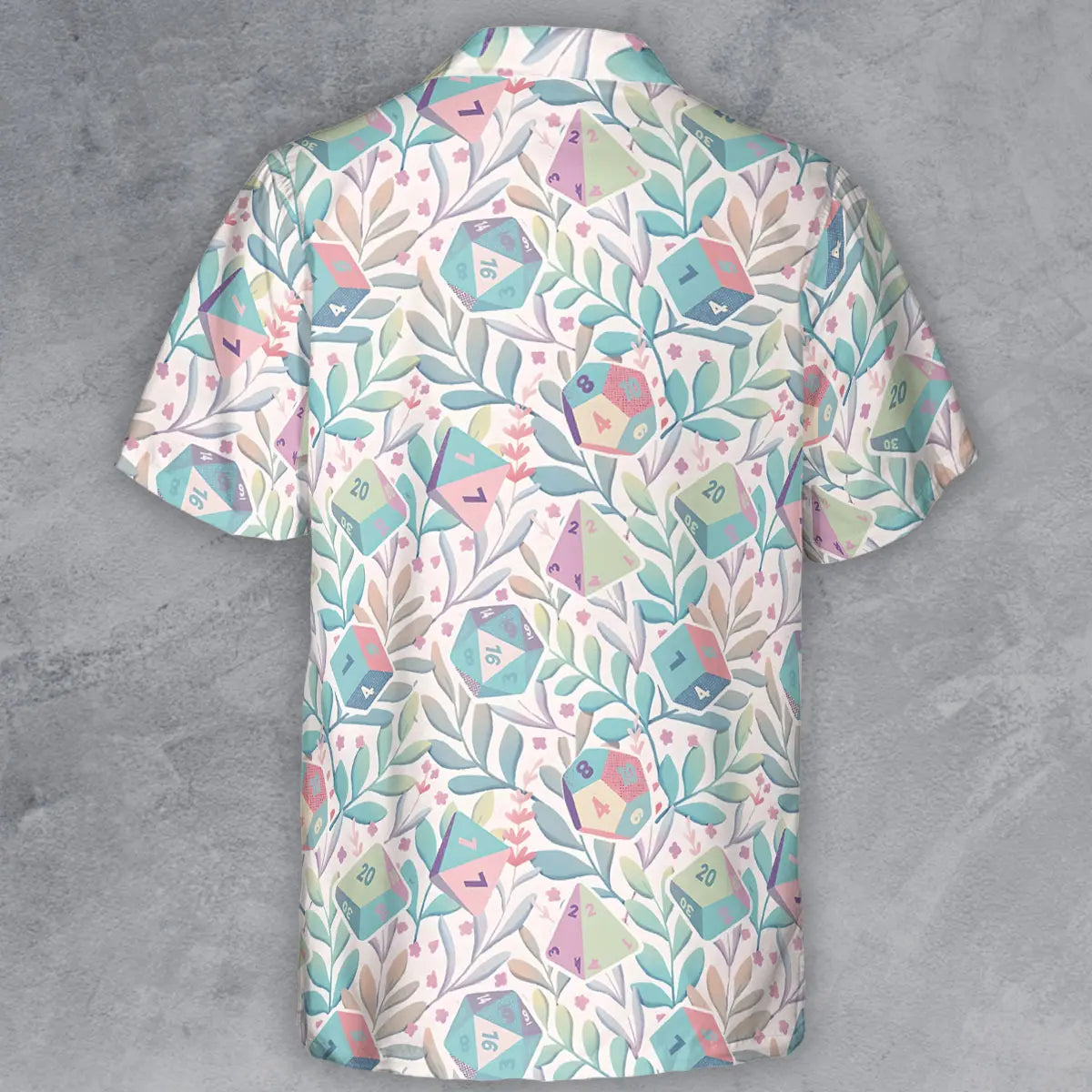 Soft Flower Dice Button Down Shirt