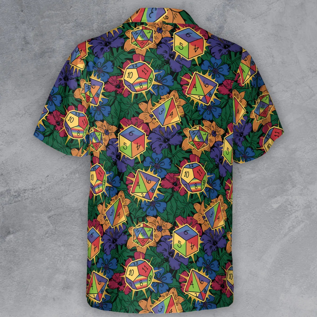Rainbow Dice Button Down Shirt