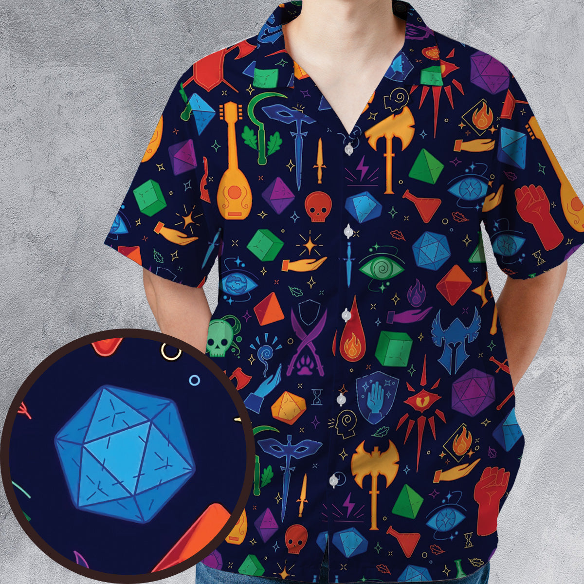 Colorful Dice Hawaiian Shirt