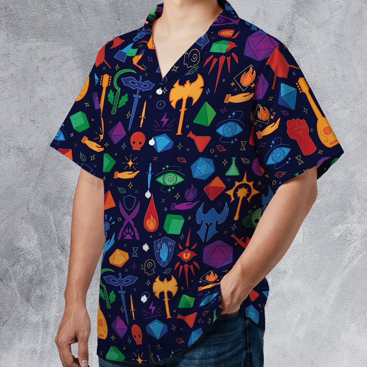 Colorful Dice Hawaiian Shirt