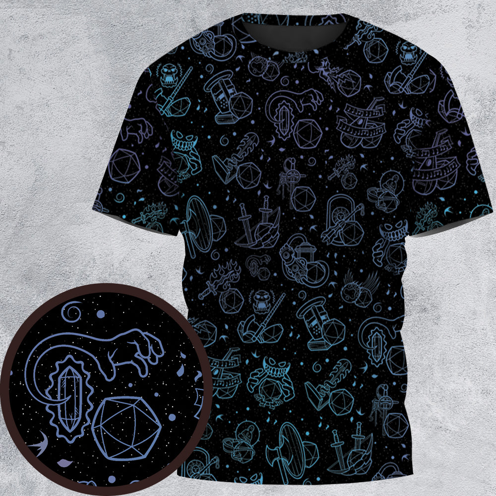 Multi Dice Classes  All-Over Print Unisex T-Shirt