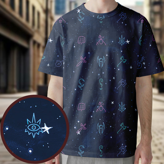 RPG Class Icons All-Over Print Unisex T-Shirt