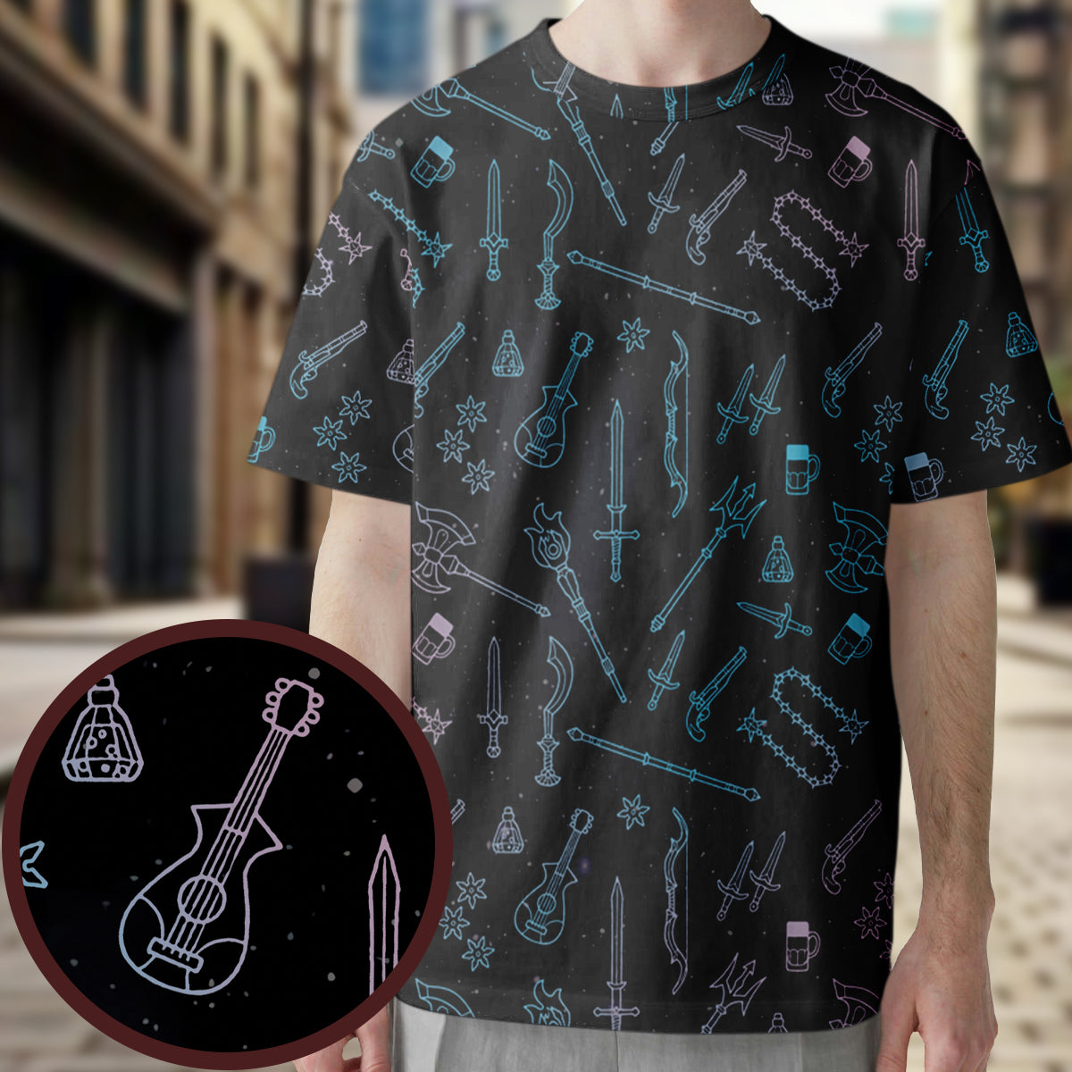Damage Dealer All-Over Print Unisex T-Shirt