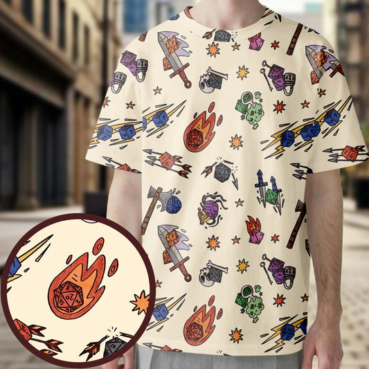 Dice World  All-Over Print Unisex T-Shirt