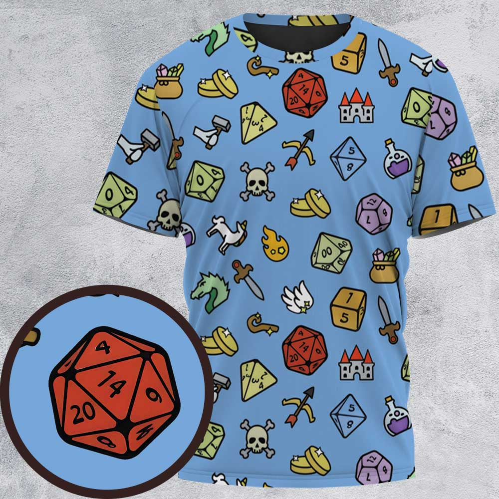 Fantasy Icon RPG  All-Over Print Unisex T-Shirt