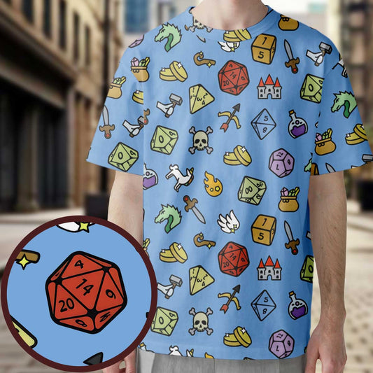 Fantasy Icon RPG  All-Over Print Unisex T-Shirt