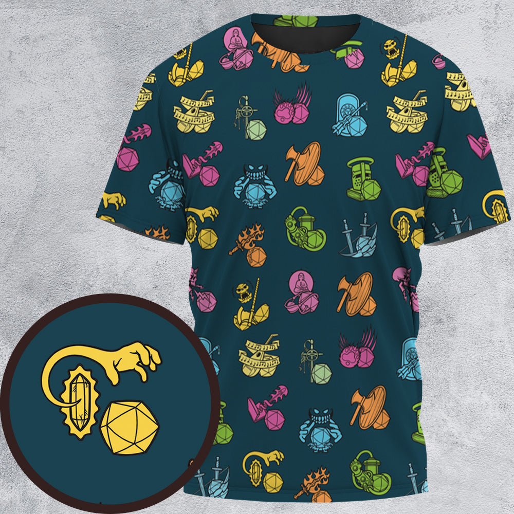 RPG Classes All-Over Print Unisex T-Shirt