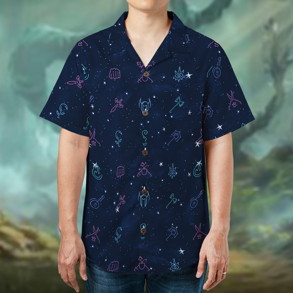 RPG Class Icons Hawaiian Shirt