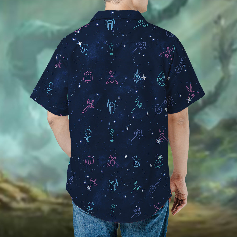 RPG Class Icons Hawaiian Shirt