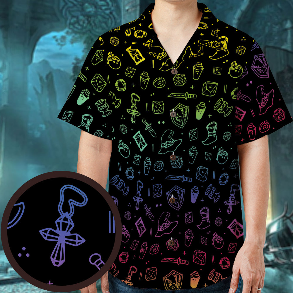 RPG Medieval Weapons Hawaiian Shirt