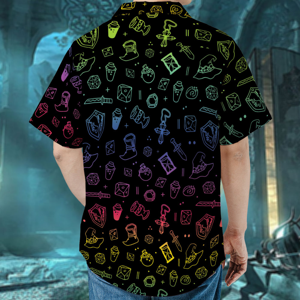 RPG Medieval Weapons Hawaiian Shirt