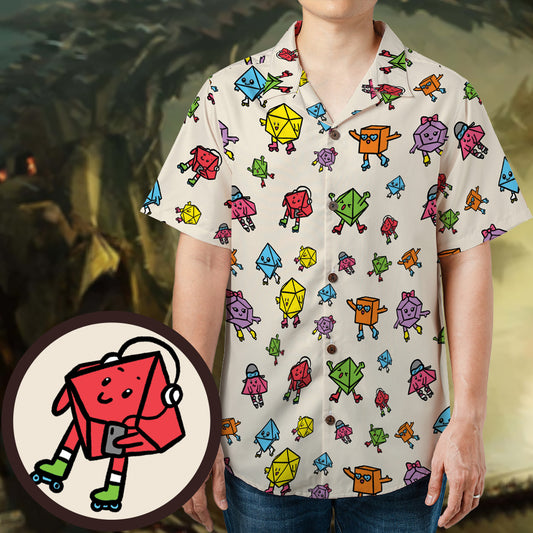 Rollerskating Dice Hawaiian Shirt