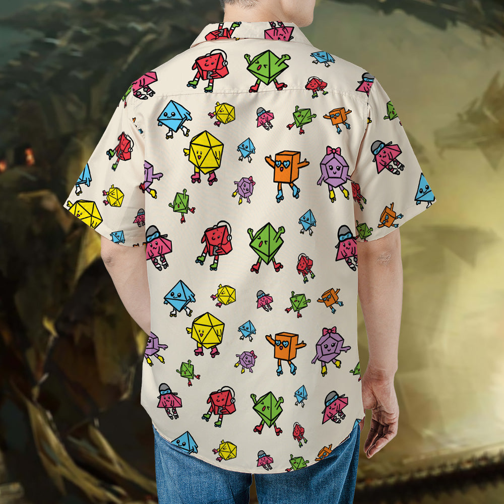 Rollerskating Dice Hawaiian Shirt