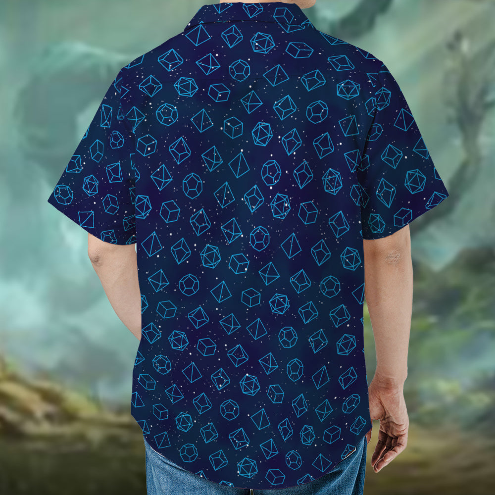 Blue Dice Set Hawaiian Shirt
