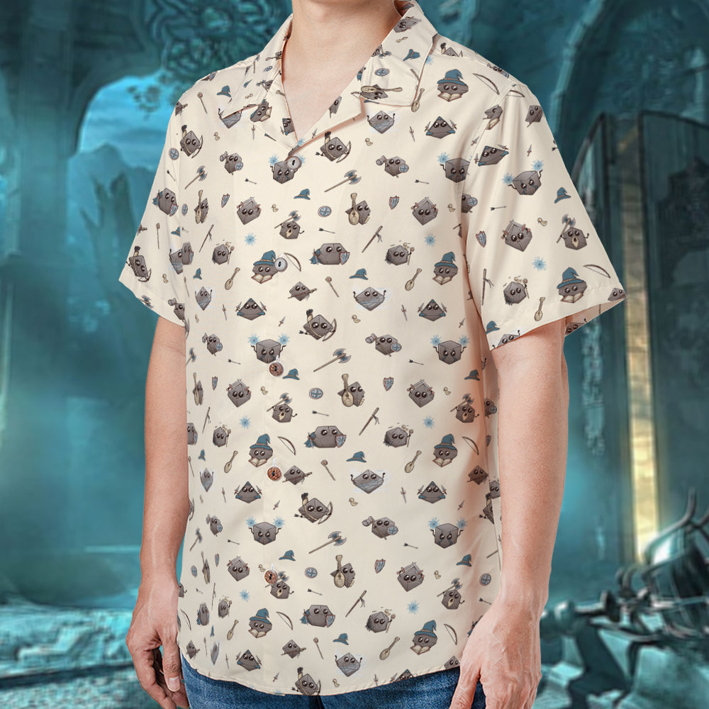 Classic Kawaii Dice Hawaiian Shirt