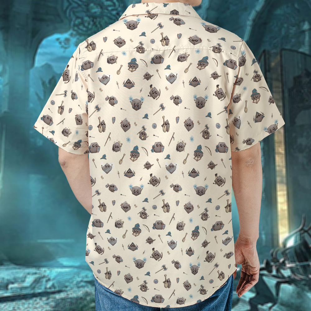 Classic Kawaii Dice Hawaiian Shirt