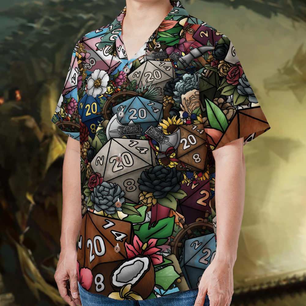 Flower Dice Hawaiian Shirt