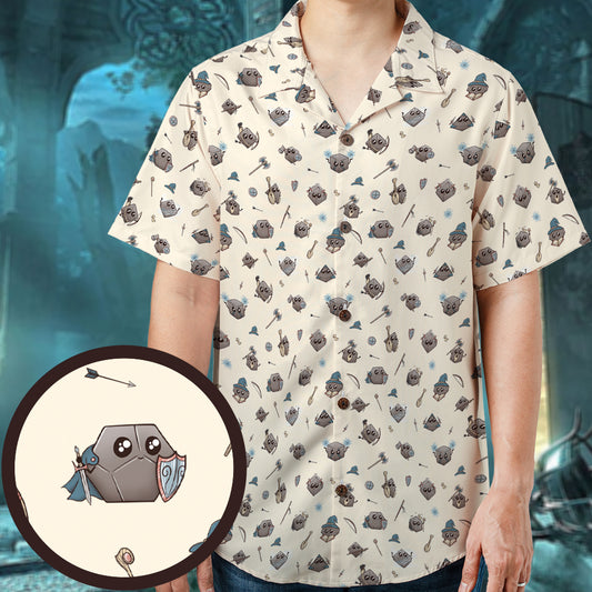 Classic Kawaii Dice Hawaiian Shirt