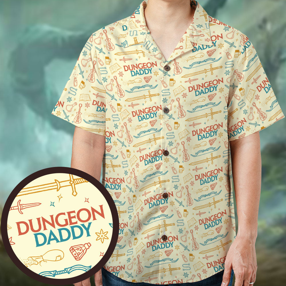 Dungeon Daddy RPG Hawaiian Shirt