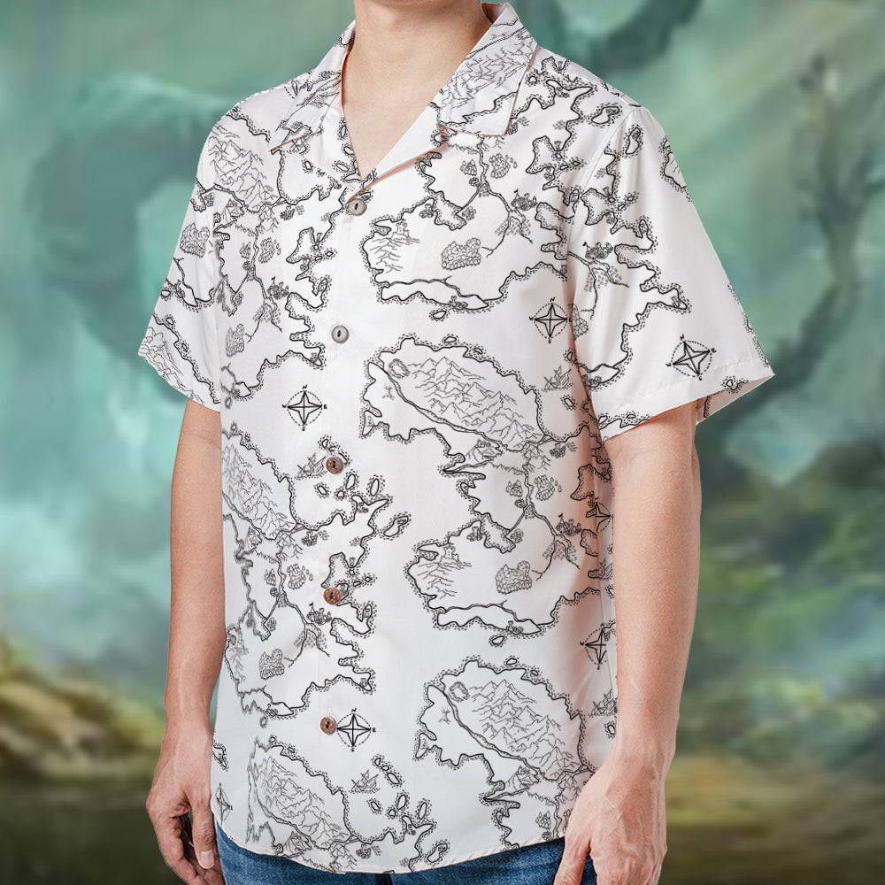 Fantasy Map For RPG Hawaiian Shirt