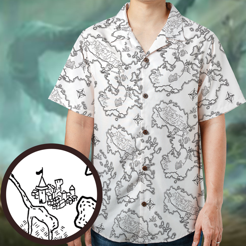 Fantasy Map For RPG Hawaiian Shirt