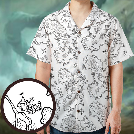Fantasy Map For RPG Hawaiian Shirt