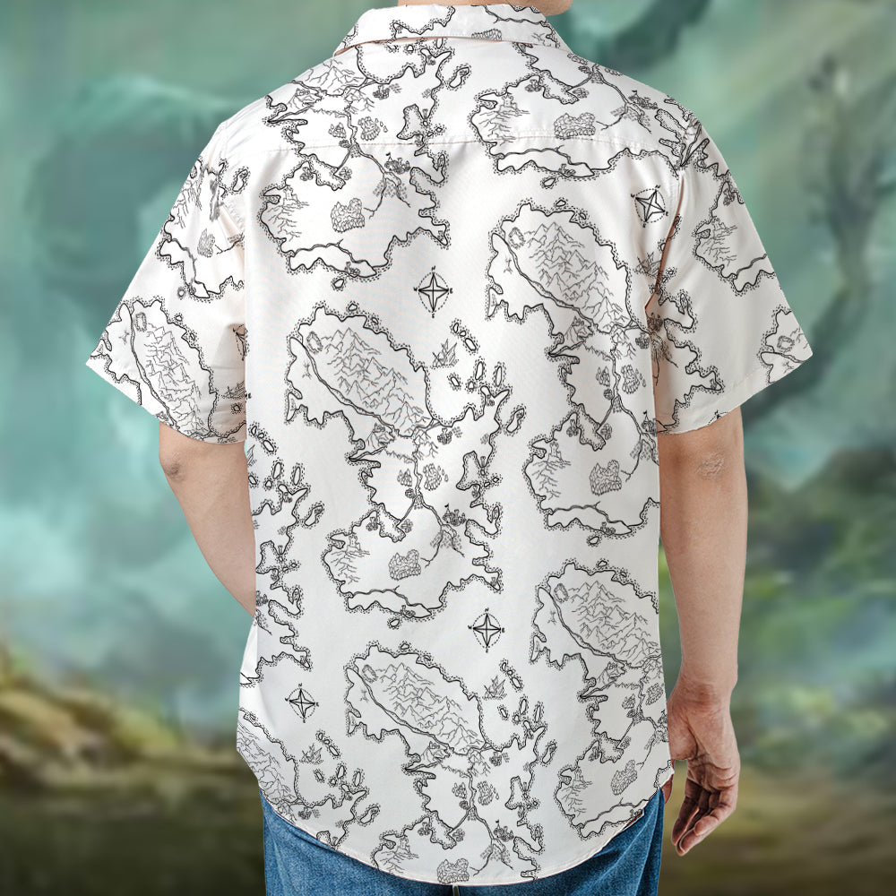 Fantasy Map For RPG Hawaiian Shirt