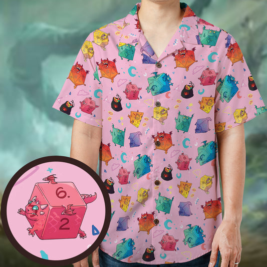 Fantasy Monster Dices Hawaiian Shirt