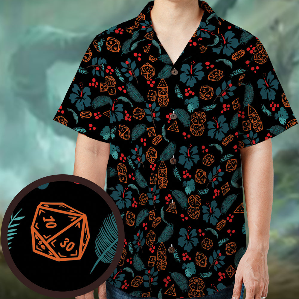 Floral Dice Hawaiian Shirt