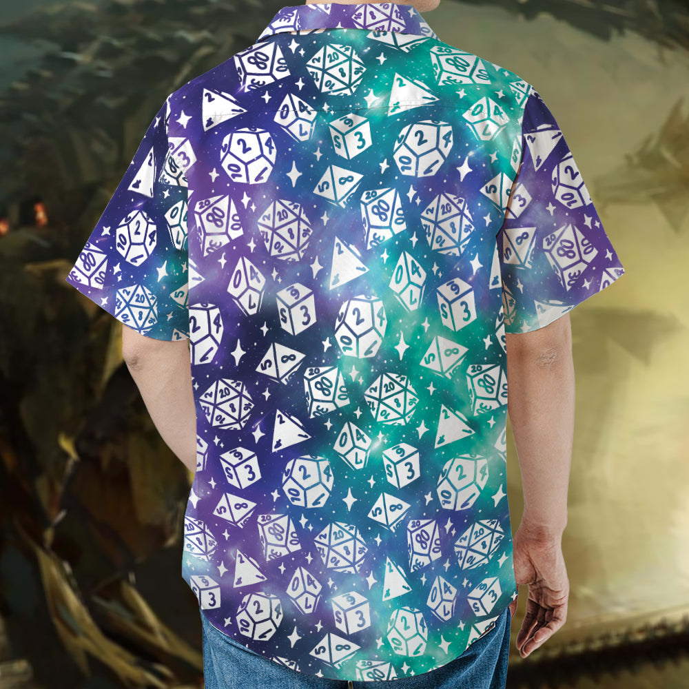 Gamer D20 Dice Hawaiian Shirt