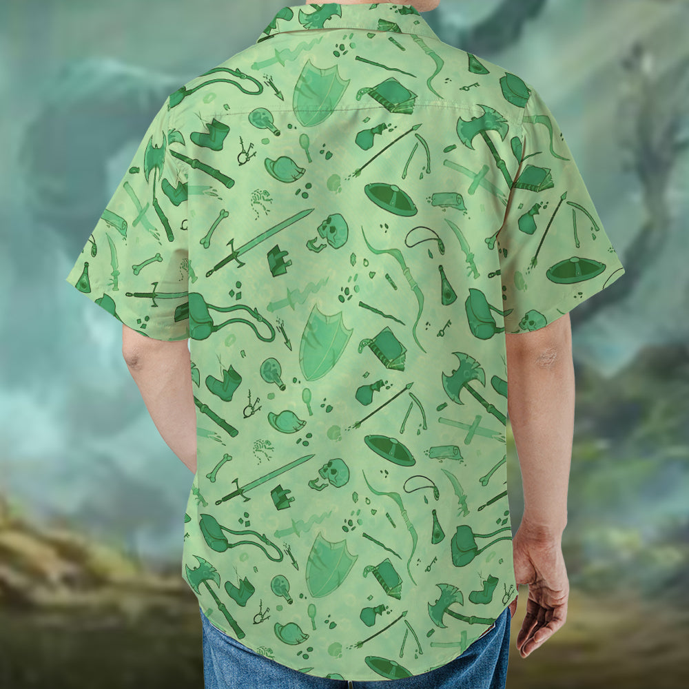 Inside the Gelatinous Cube Hawaiian Shirt