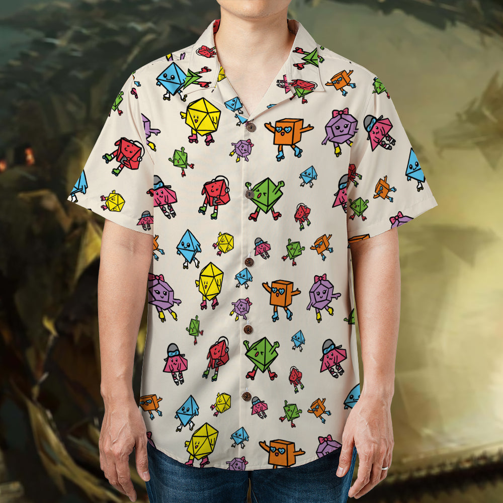Rollerskating Dice Hawaiian Shirt