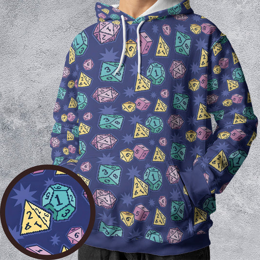 Pixel Dice All-over Print Hoodie