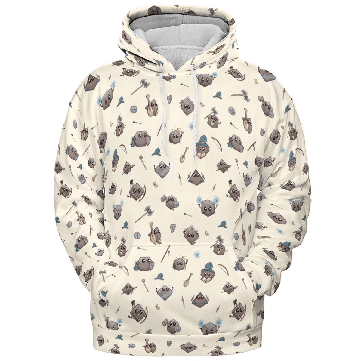 Classic Kawaii Dice All-over Print Hoodie