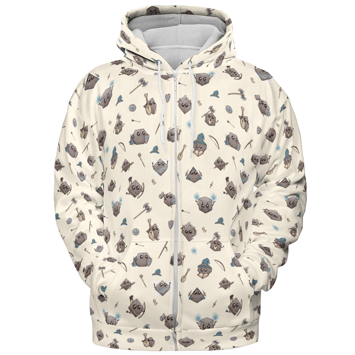 Classic Kawaii Dice All-over Print Hoodie