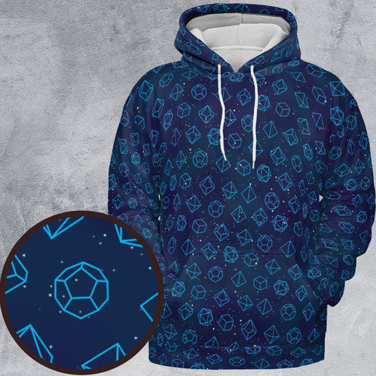 Galaxy Dice Pattern All-over Print Hoodie