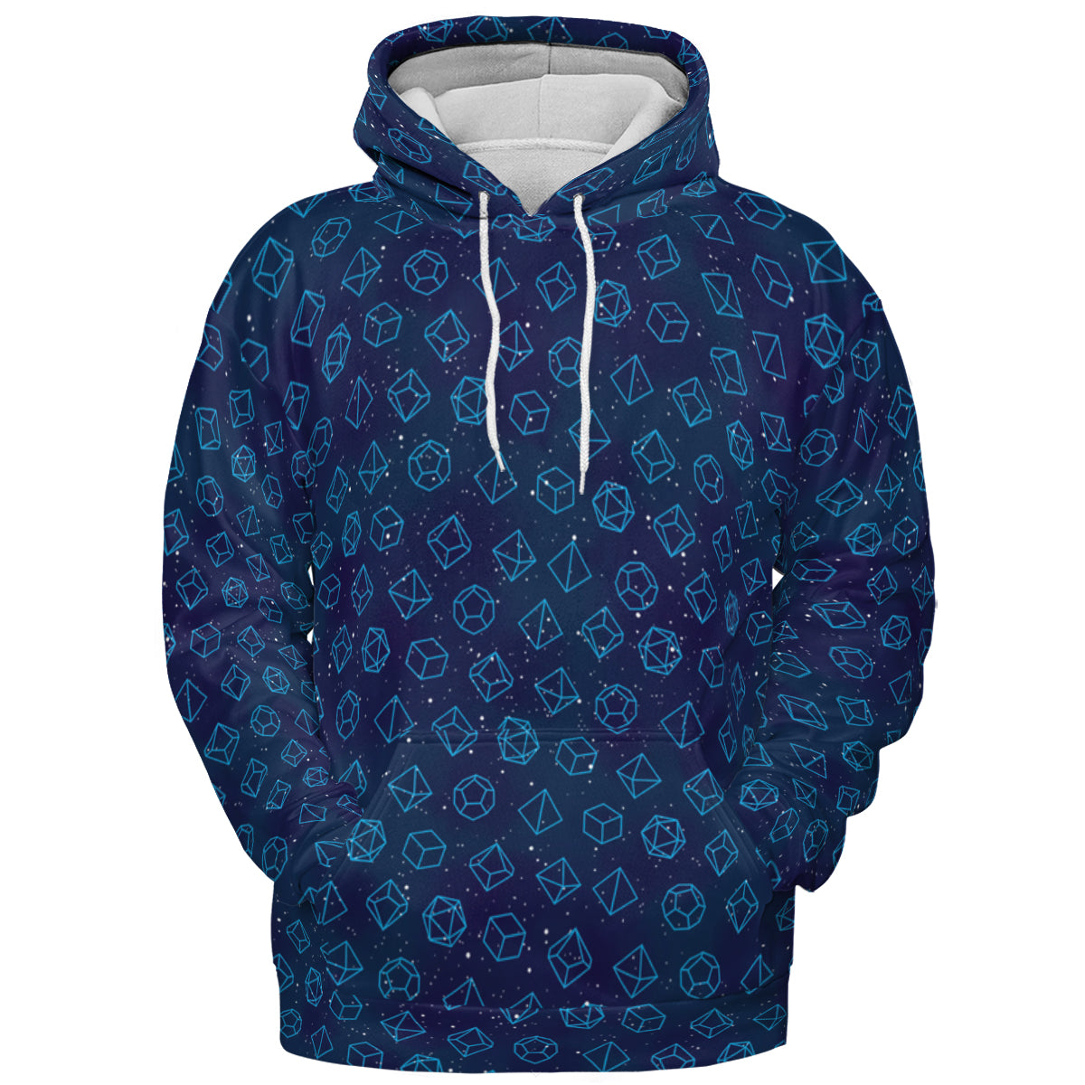 Galaxy Dice Pattern All-over Print Hoodie