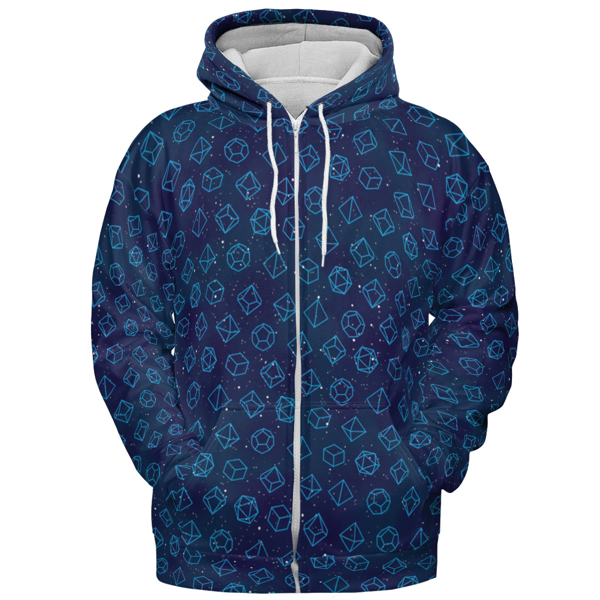 Galaxy Dice Pattern All-over Print Hoodie