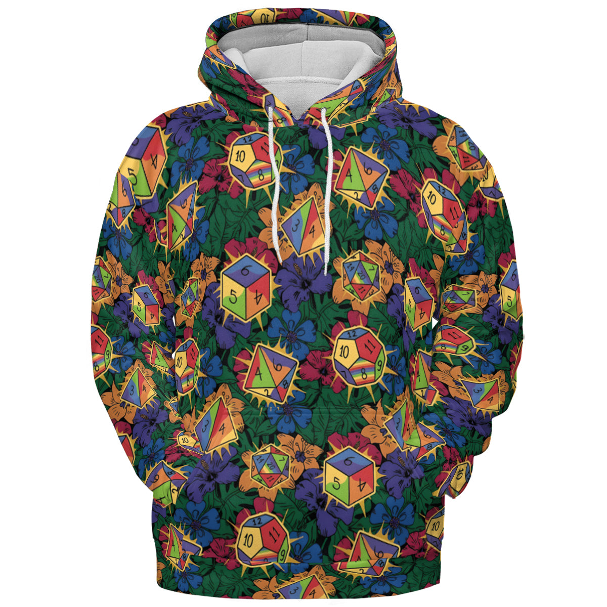 Rainbow Dice All-over Print Hoodie