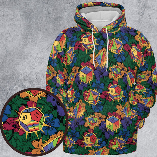 Rainbow Dice All-over Print Hoodie