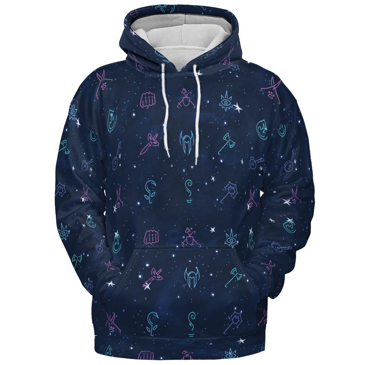RPG Class Icons All-over Print Hoodie