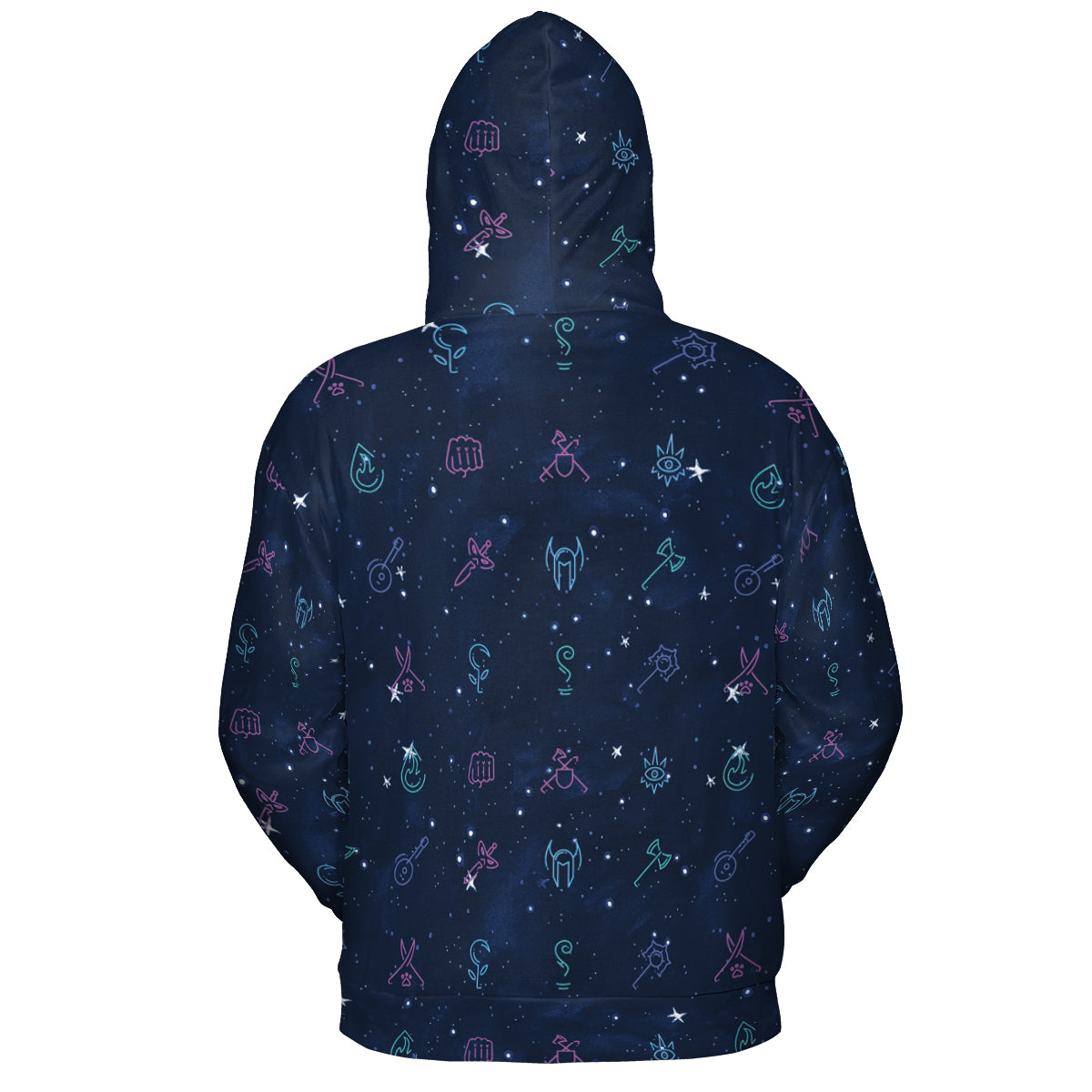 RPG Class Icons All-over Print Hoodie
