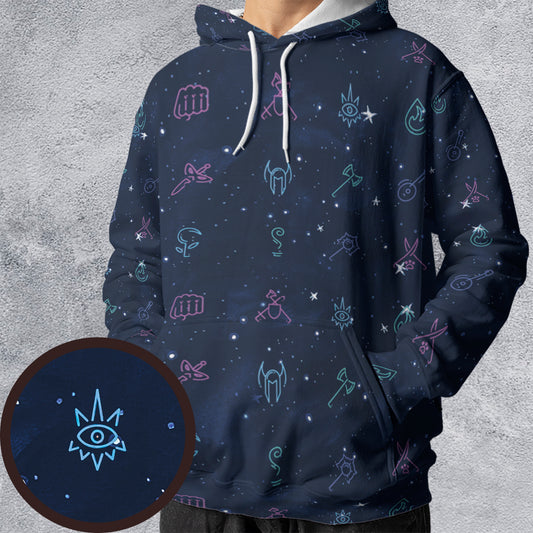 RPG Class Icons All-over Print Hoodie